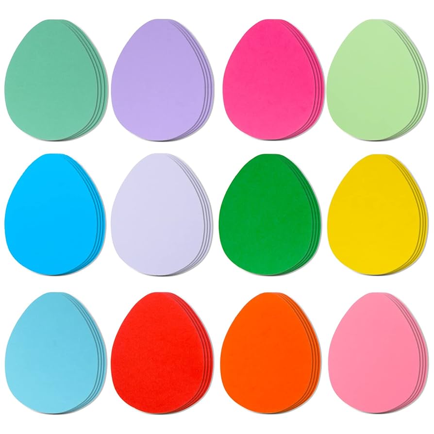 Amazon.co.jp: 大きなイースターエッグの切り抜き144個。6インチ